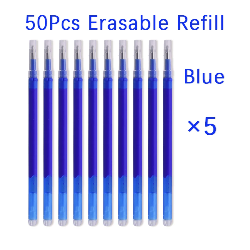 Gel Ink Pen Set - 50 adet/takım 0.7mm silinebilir kalem dolum