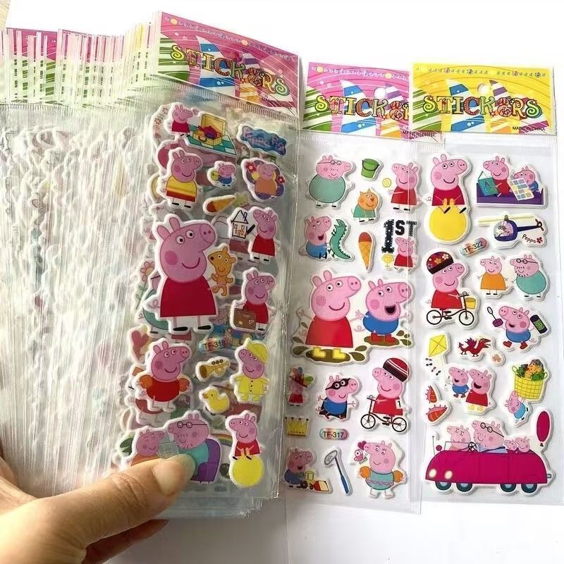 Memo Pad Sticky - Peppa Pig çizgi film çıkartması, defter