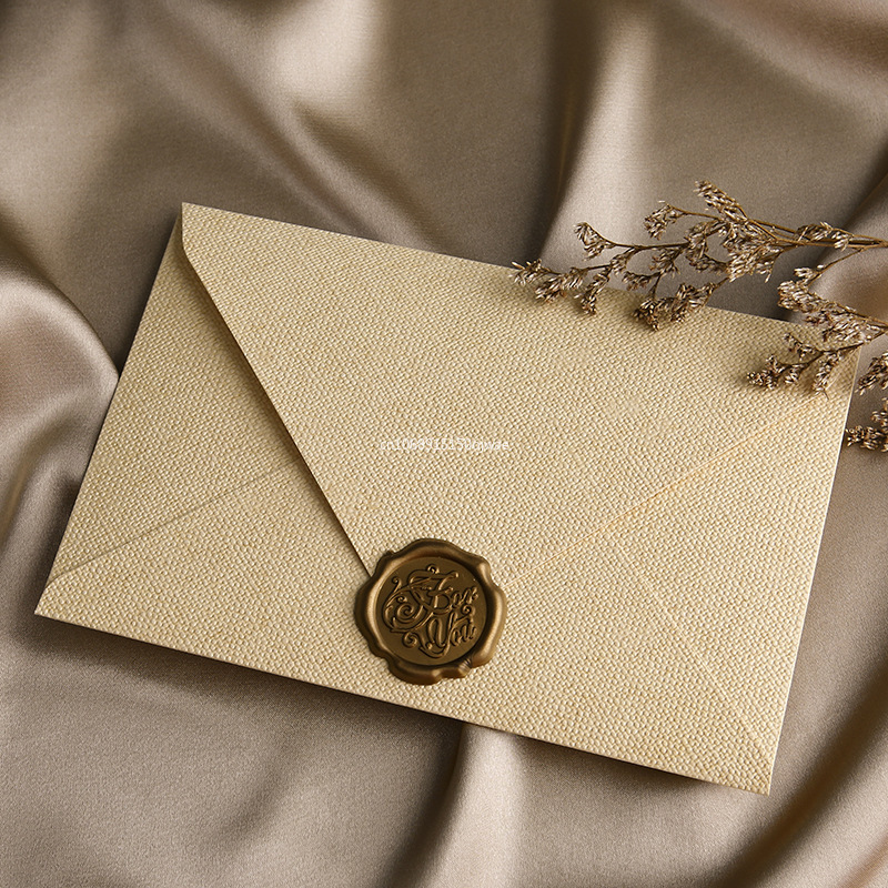 Letter Envelope Kraft - Kraft Kağıt Avrupa Mahkemesi Tarzı Retro