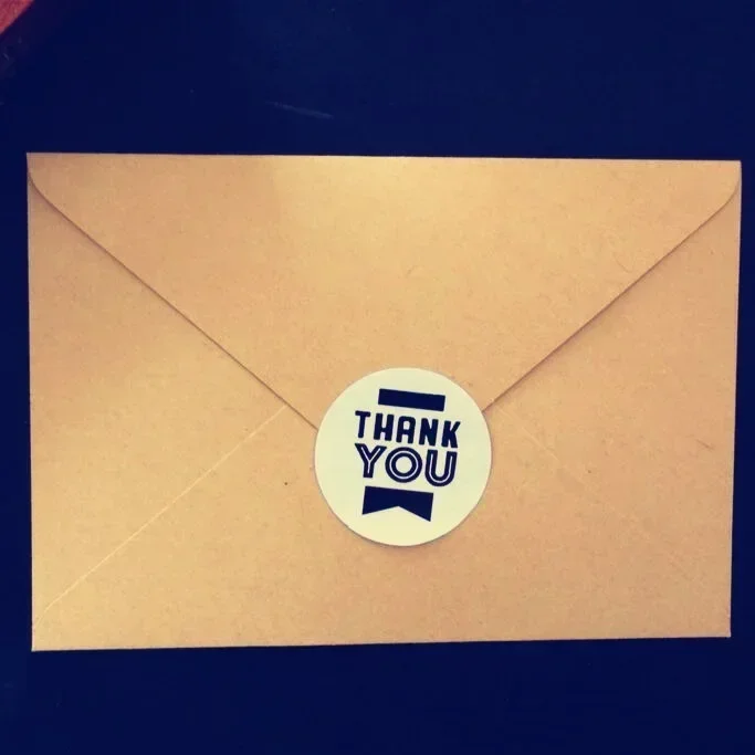 Letter Envelope Kraft - 30 adet Büyük Üçgen Katlama Flap
