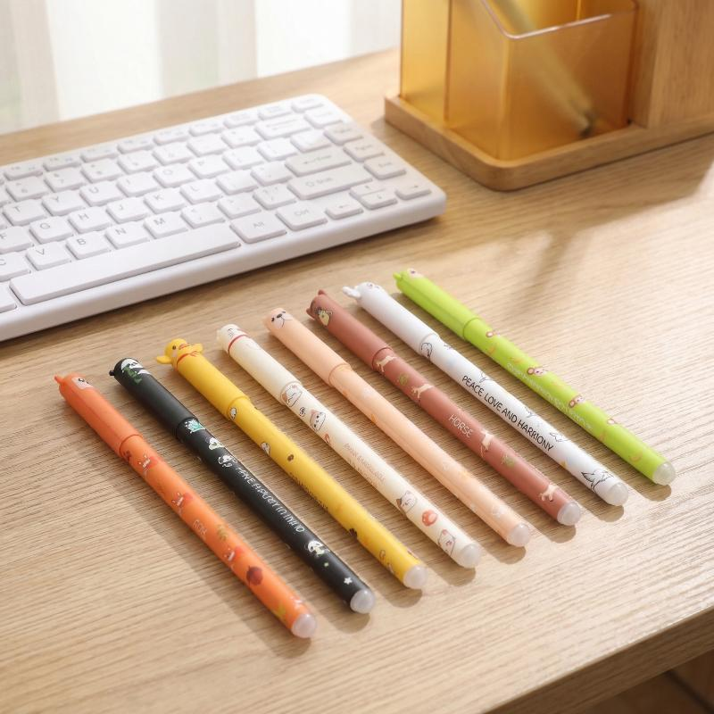 Gel Ink Pen Set - Silinebilir Jel Mürekkepli Kalemler 8'li Set