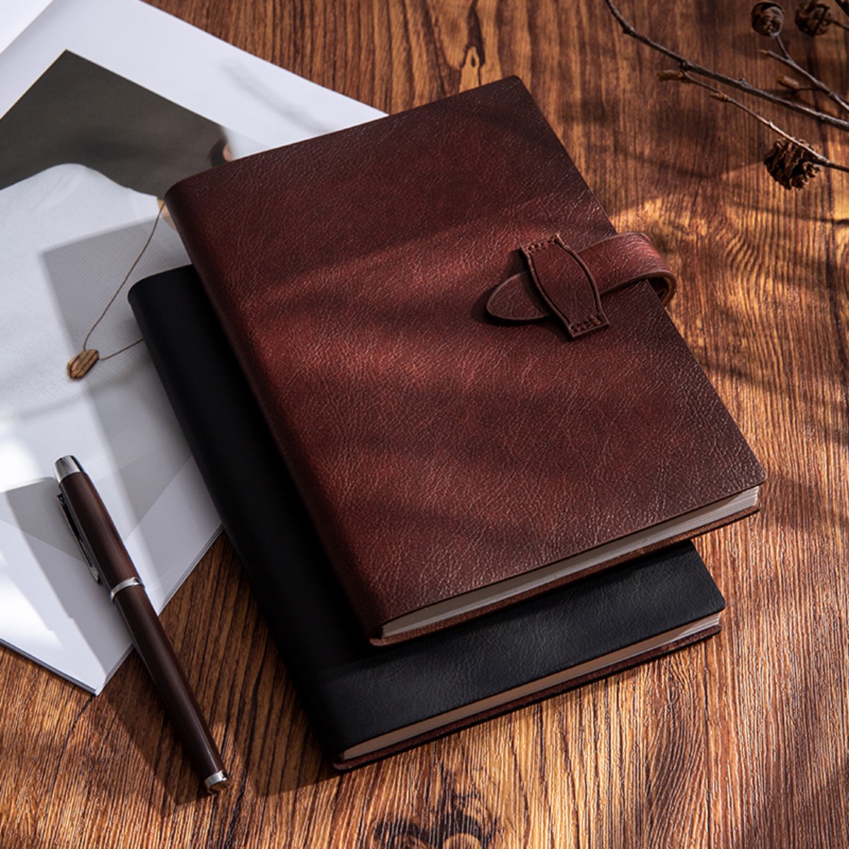 Notebook Dotted A5 - 2026 Yeni model, birinci sınıf deriden