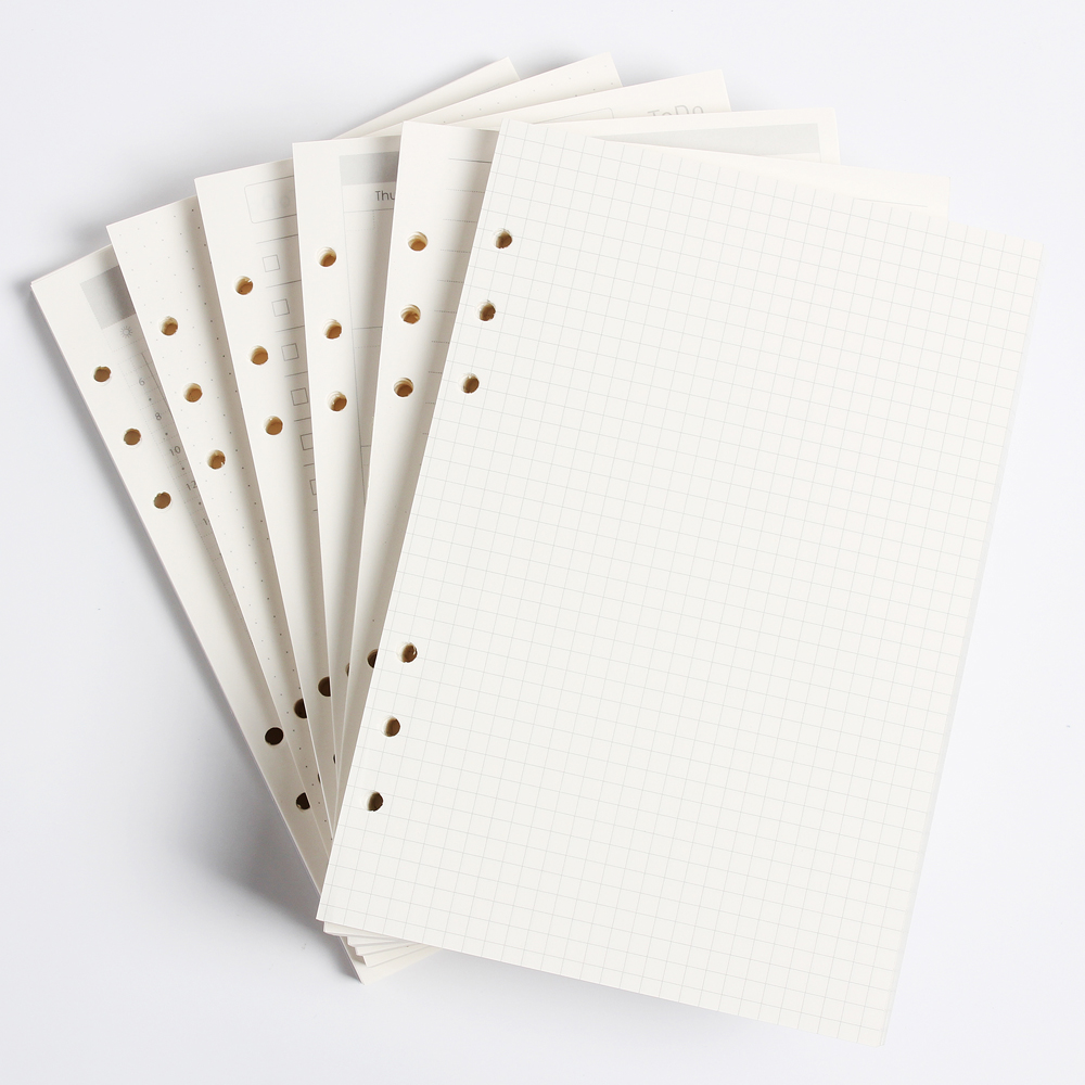 Notebook Dotted A5 - Klasik 6 delik ciltli defter iç