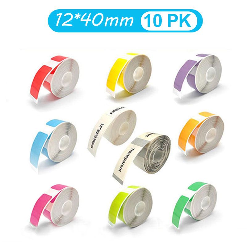 12*40mm Renkli Şeffaf Termal Ç - Label Printer Tape incelemesi ve fiyatı