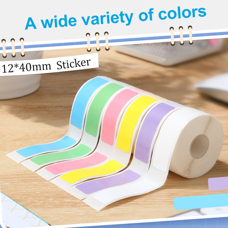 12*40mm Renkli Şeffaf Termal Ç - Label Printer Tape incelemesi ve fiyatı