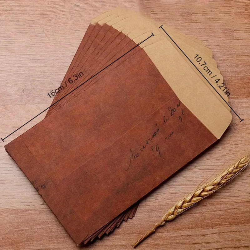10 adet Vintage Kraft Kağıt Za - Letter Envelope Kraft incelemesi ve fiyatı