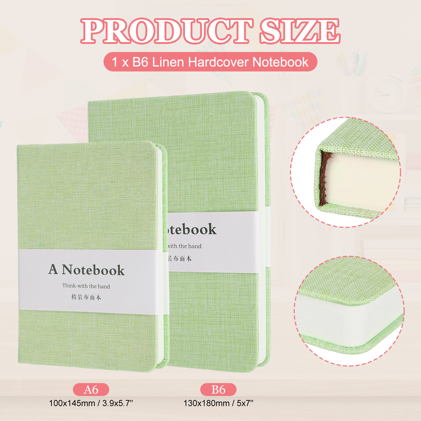 A6 B6 Keten Kaplı Günlük 256 S - Notebook Dotted A5 incelemesi ve fiyatı
