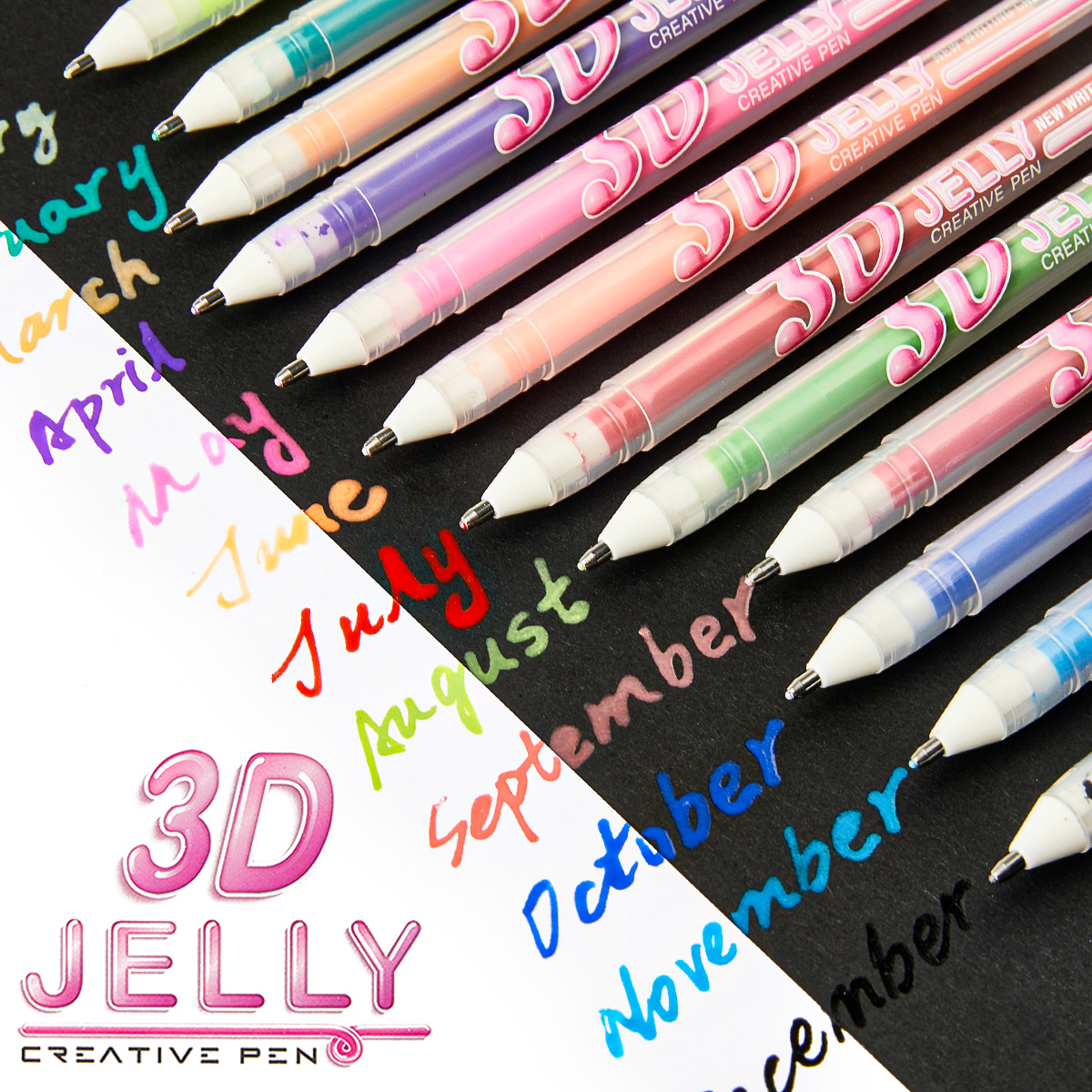 SHANDS 12PCS 3D Jöle Jel Kalem - Gel Ink Pen Set incelemesi ve fiyatı