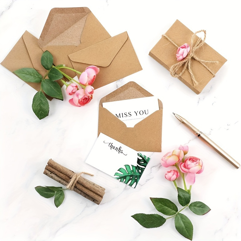 50/100 adet Kraft Kağıt Zarfla - Letter Envelope Kraft incelemesi ve fiyatı