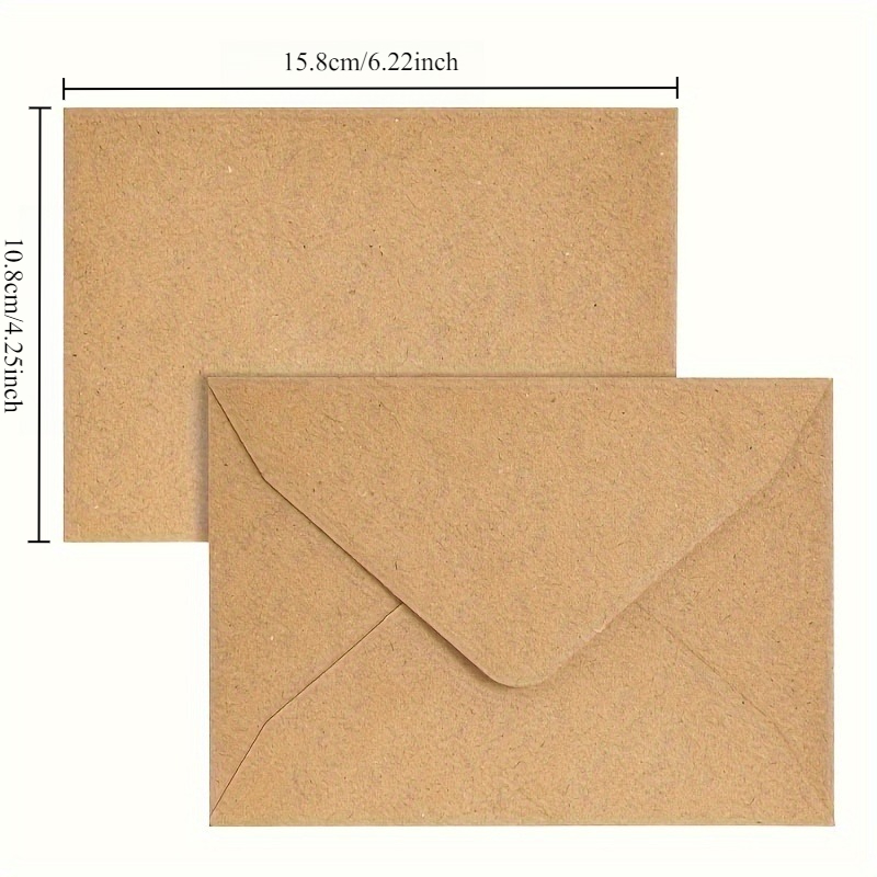 50/100 adet Kraft Kağıt Zarfla - Letter Envelope Kraft incelemesi ve fiyatı