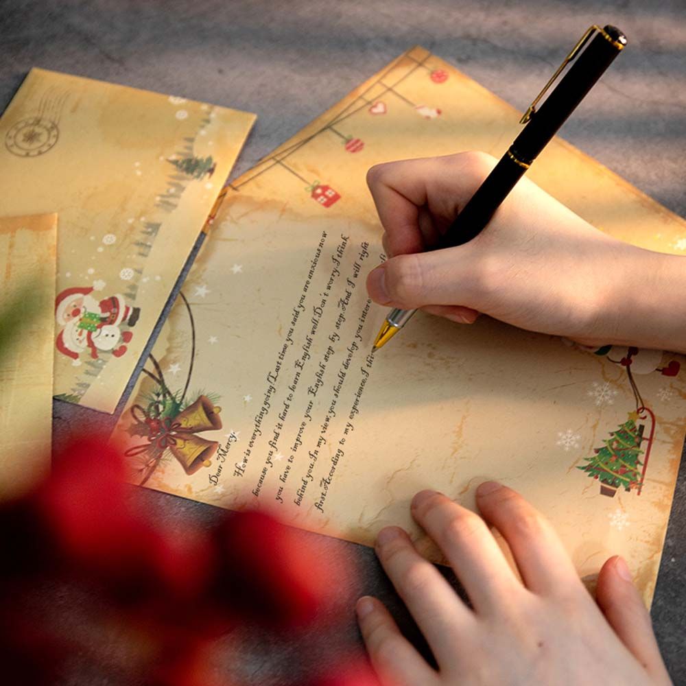 DIY Vintage Noel Baba Hediye D - Letter Envelope Kraft incelemesi ve fiyatı
