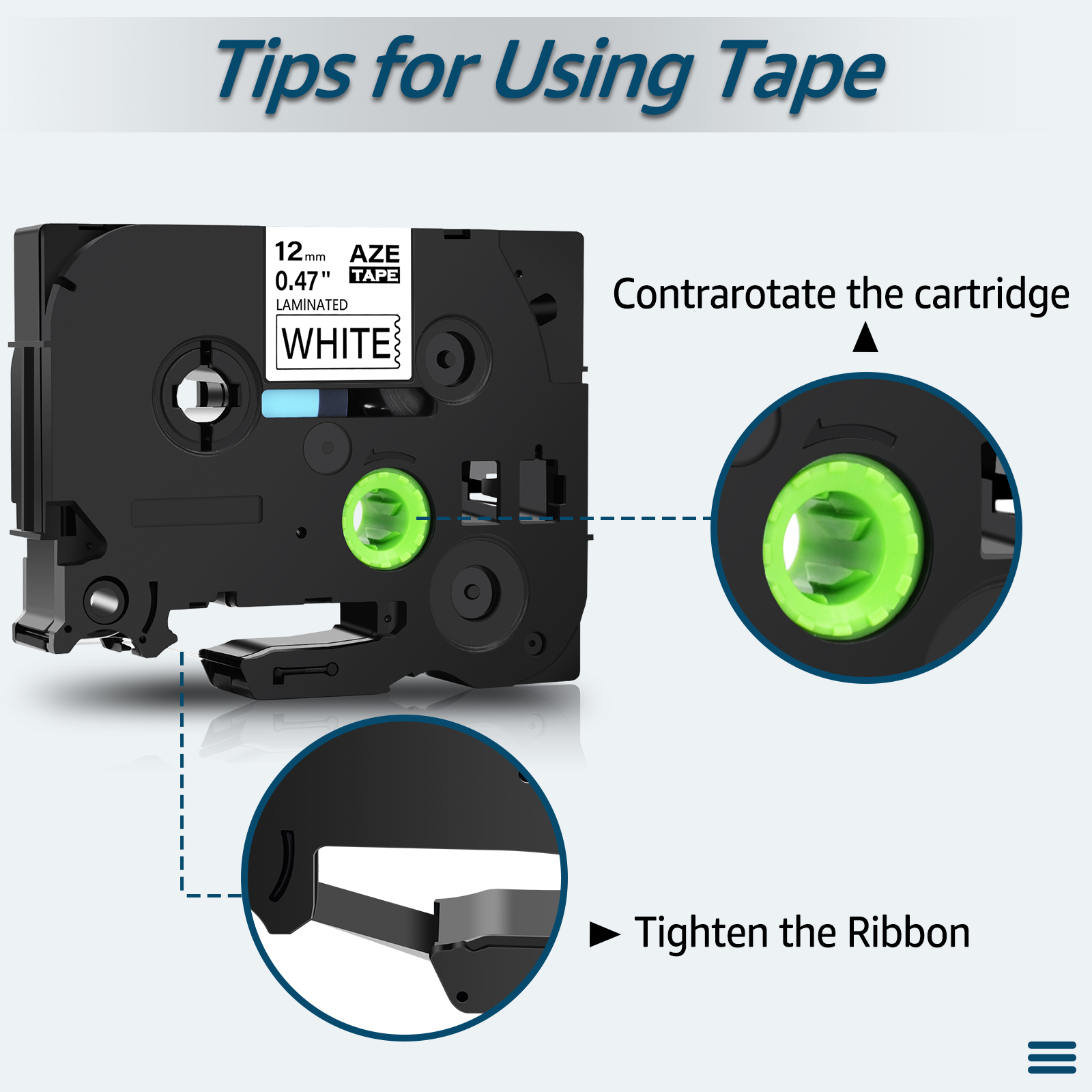 7PK 6/9/12/18/24mm TZ-231 esne - Label Printer Tape incelemesi ve fiyatı
