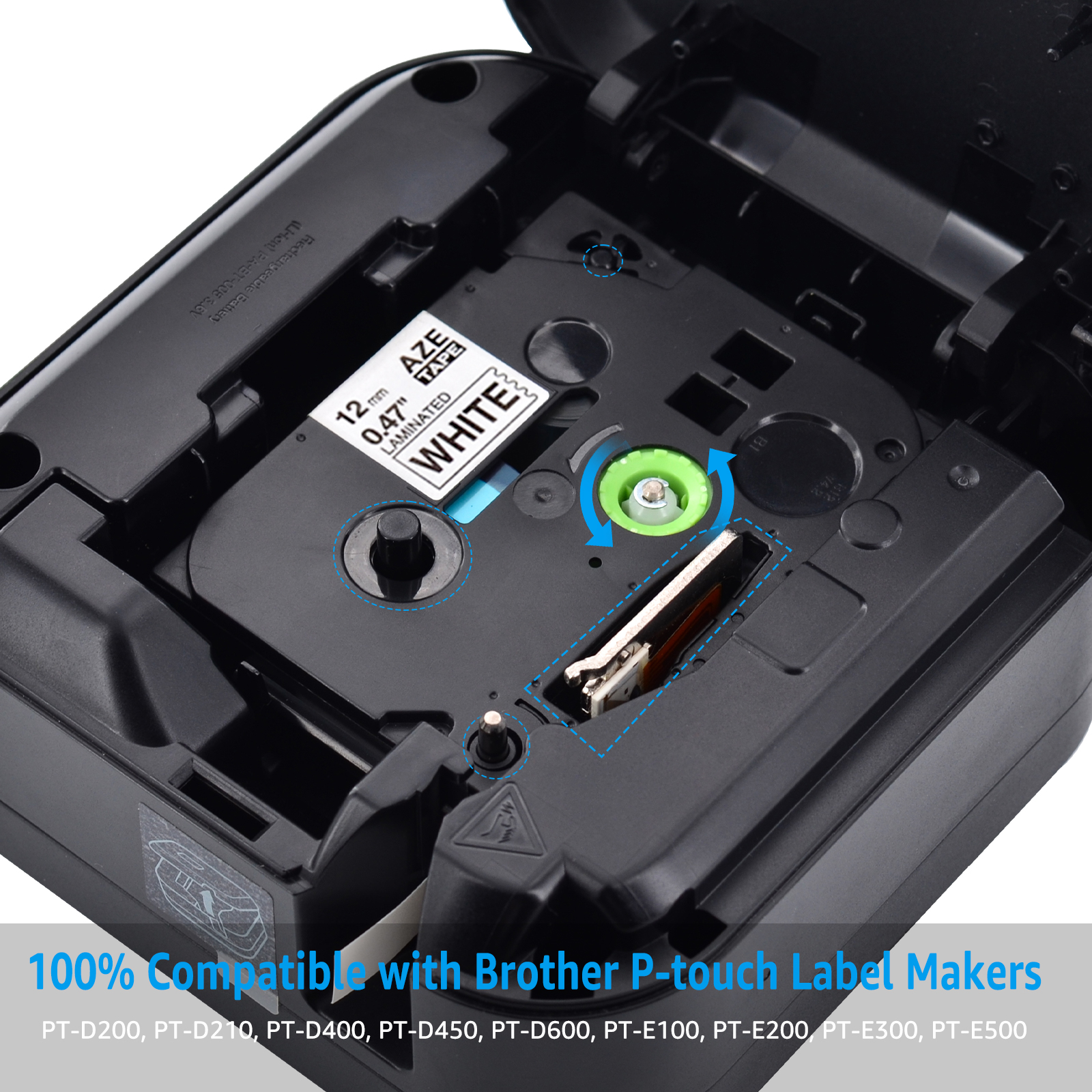 7PK 6/9/12/18/24mm TZ-231 esne - Label Printer Tape incelemesi ve fiyatı