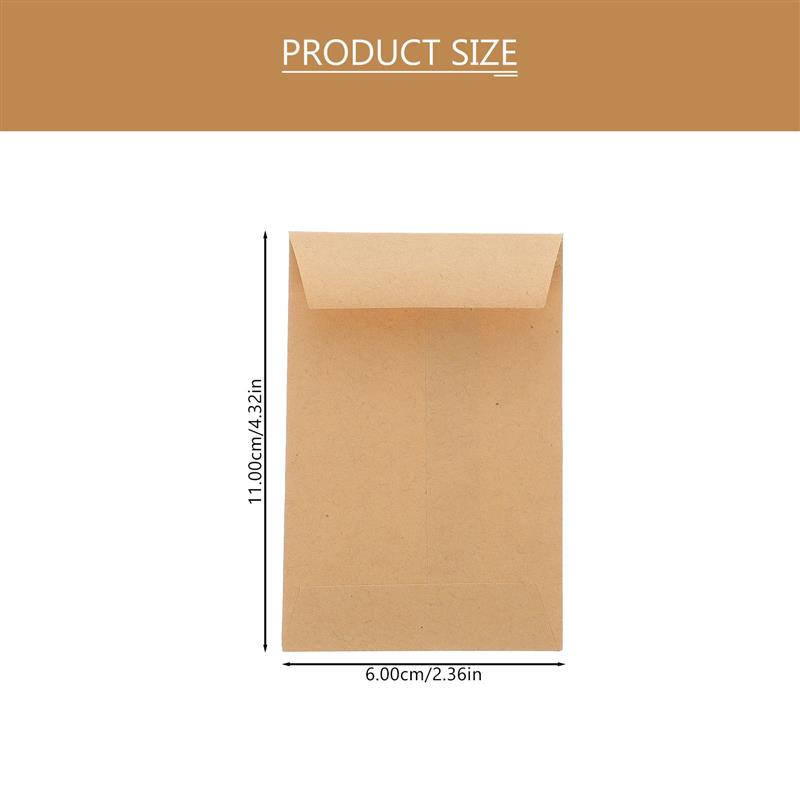 100 Adet Küçük Kraft Tohum Zar - Letter Envelope Kraft incelemesi ve fiyatı