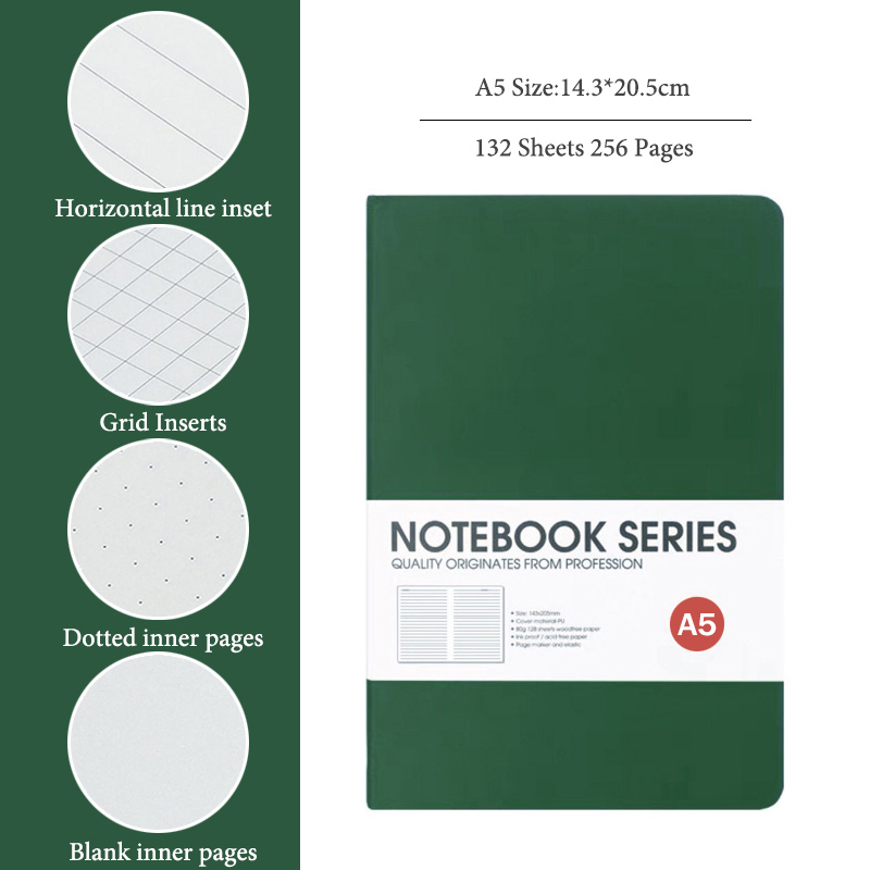 A5 Defterler, 4 Çeşit İç Sayfa - Notebook Dotted A5 incelemesi ve fiyatı