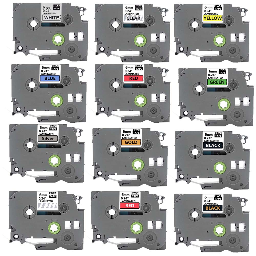 1 paket TZe211 Ptouch 6mm/0.24 - Label Printer Tape incelemesi ve fiyatı