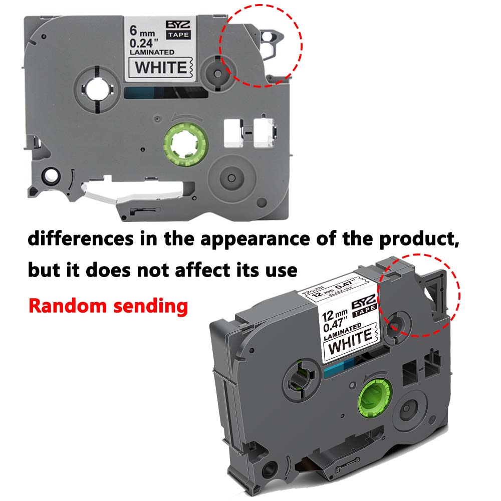 1 paket TZe211 Ptouch 6mm/0.24 - Label Printer Tape incelemesi ve fiyatı