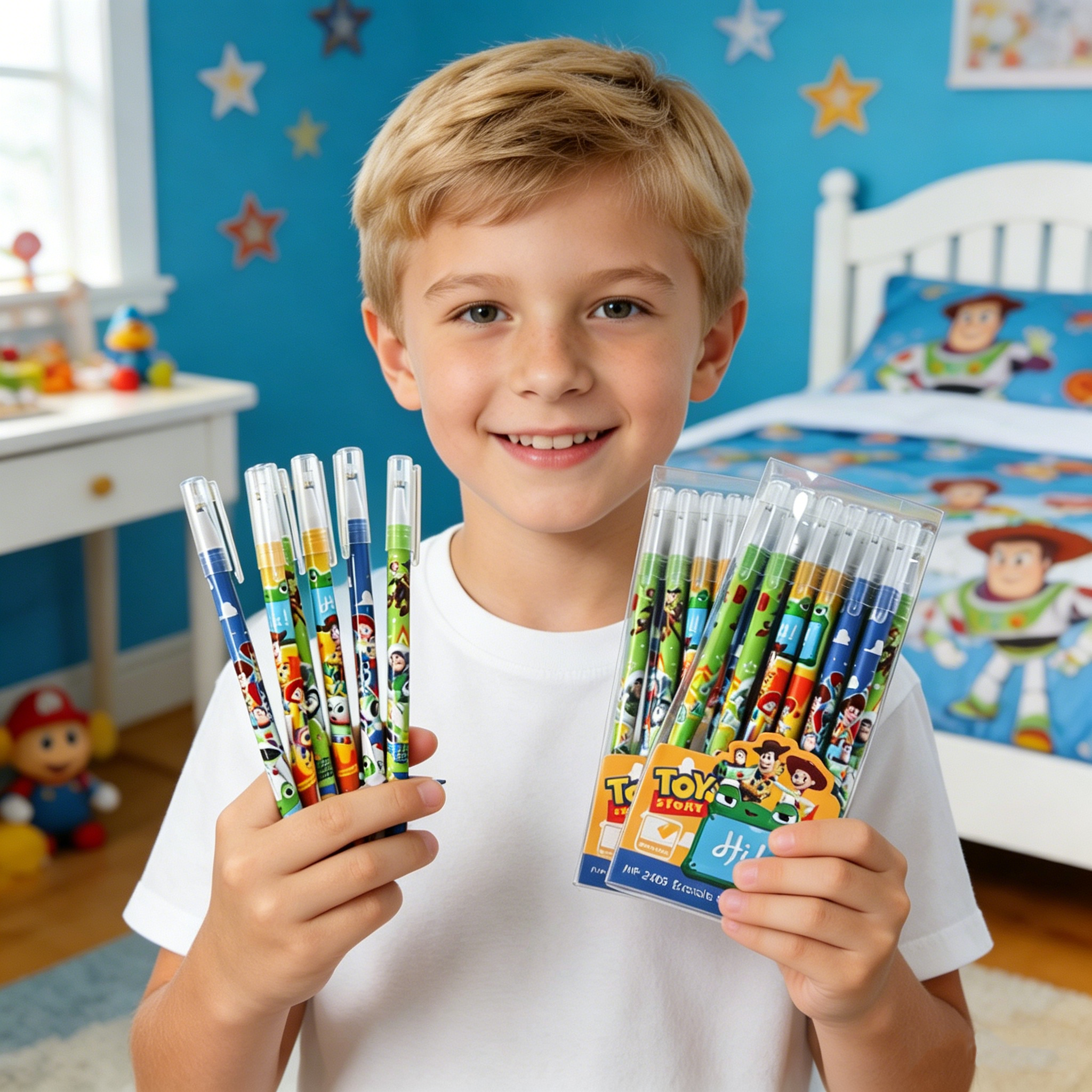 Yeni 6/24 adet Oyuncak Hikayes - Office Supply Office Stationery Items incelemesi ve fiyatı