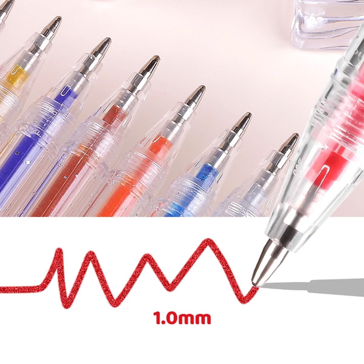 8-60 Renkli Simli Jel Kalem Se - Gel Ink Pen Set incelemesi ve fiyatı