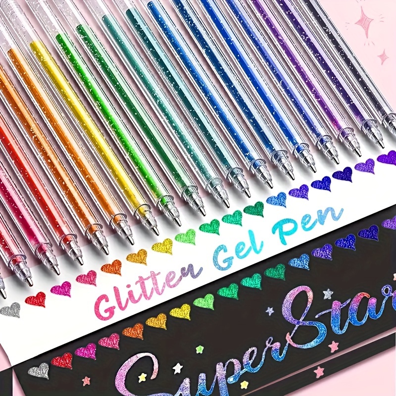 8/12/18 Parça Özel Simli Jel K - Gel Ink Pen Set incelemesi ve fiyatı