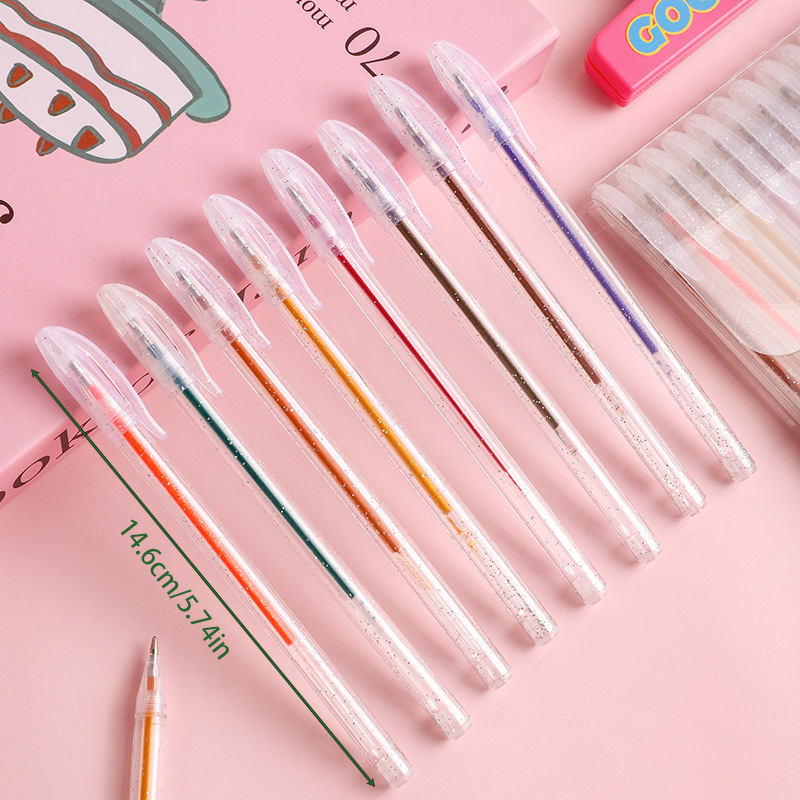 8/12/18 Parça Özel Simli Jel K - Gel Ink Pen Set incelemesi ve fiyatı