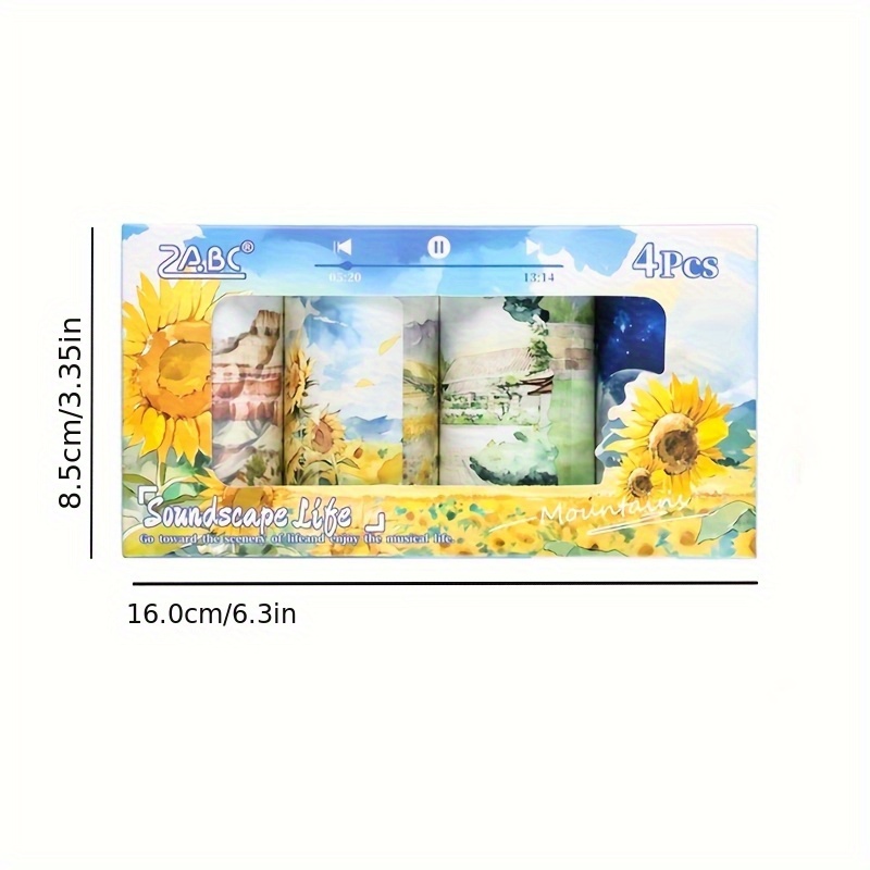 4 Rulo Manzara Desenli Dekorat - Memo Pad Sticky incelemesi ve fiyatı