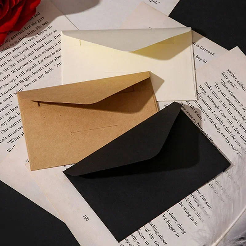20/40/80 adet klasik beyaz siy - Letter Envelope Kraft incelemesi ve fiyatı